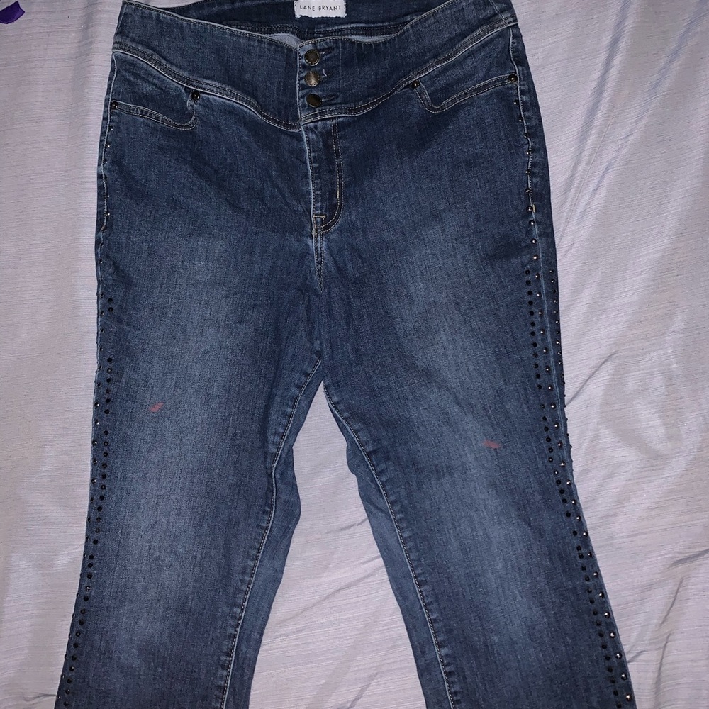 Ankle length skinny jeans